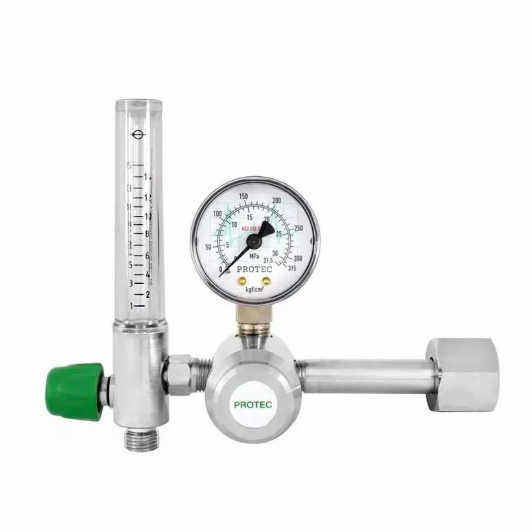 Regulador e fluxômetro para oxigênio
